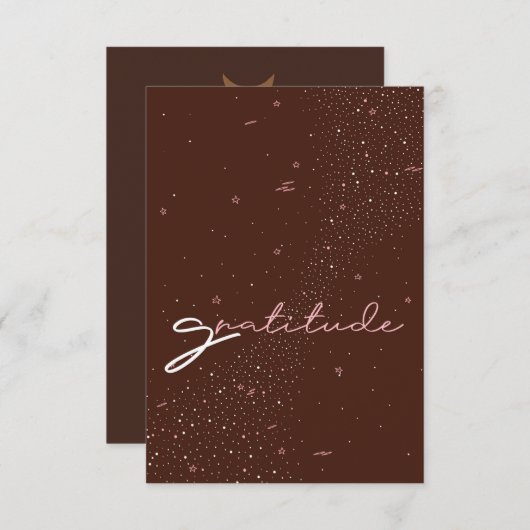 Carte Gratitude (Devant / Derrière)