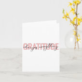 Carte Gratitude Changes Everything Motivational Sitive M (Fleur jaune)