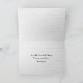 Carte Gratitude de l'ours en peluche (Intérieur)