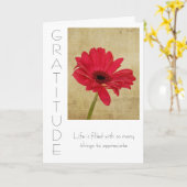 Carte Gratitude Inspiration (Fleur jaune)