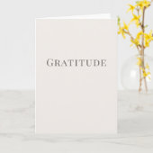 Carte Gratitude – Minimal Typography Design (Fleur jaune)