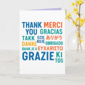Carte 🌍 "Gratitude multilingue" (Fleur jaune)