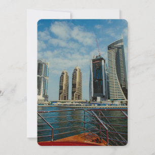 Carte Gratte-ciel dans la marina de Dubaï
