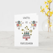 Carte Grattis på | födelsedagen de Birthday contents (Fleur jaune)