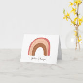 Carte Grattis på födelsedagen Rainbow (Fleur jaune)