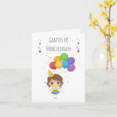 Carte Grattis på födelsedagen Suède Anniversaire (Fleur jaune)