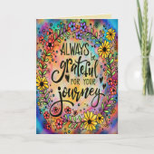 Carte Gratuit pour votre voyage Inspirivé Floral Amuseme (Devant)