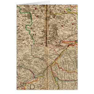 Carte gravée des forêts allemandes