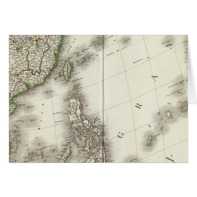 Carte gravée en Chine (Devant horizontal)