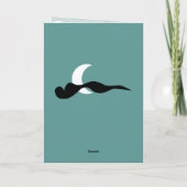 Carte Graveyard noir, aqua, jaune Halloween (Dos)