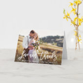 Carte Gravité de script de brosse moderne | Plier Mariag (Fleur jaune)