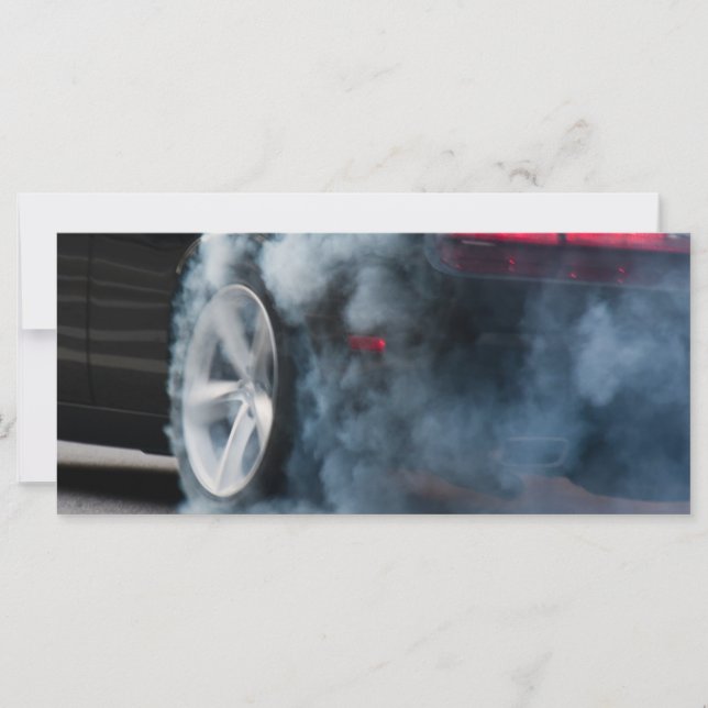 Carte Gravure de voiture noire (Devant)