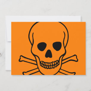 Carte Gravure vintage graphique Jolly Roger