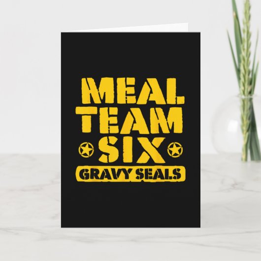 Carte Gravy Seals de l'équipe de repas Six  (Devant)
