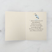 Carte Great Blue Heron Bird Personnalité Amusant Anniver (Intérieur)
