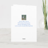 Carte Great Blue Heron Nature Faune Anniversaire (Dos)