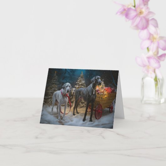 Carte Great Dane (Orchidée)