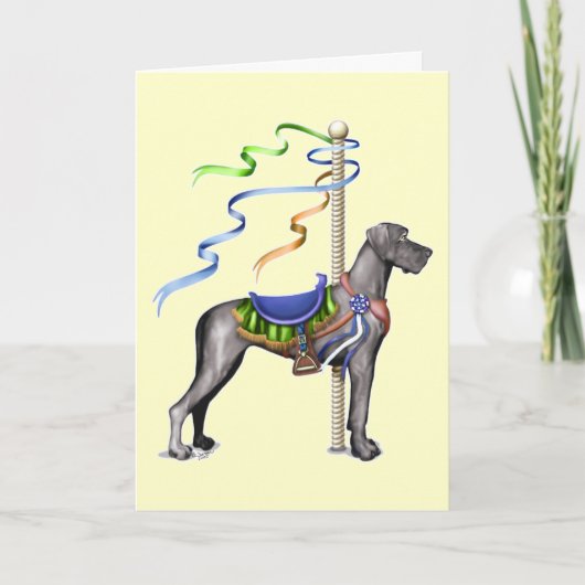Carte Great Dane Black Carousel UC - Customisé (Devant)