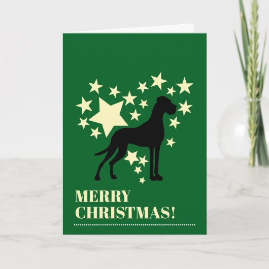 Carte Great Dane Christmas (Devant)