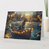 Carte Great Dane Christmas Festive Voyage (Devant)