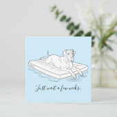 Carte Great Dane funny summer  (Debout devant)