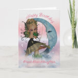 Carte Great Granddaughter<br><div class="desc">Great Granddaughter Birthday Card With Cute Fairy And Frog Prince,  Blue Moon</div>