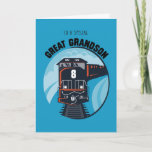 Carte Great Grandson 8th Birthday Train, Little Boy, Blu<br><div class="desc">Après huit années heureuses vous souhaite un très heureux 8ème anniversaire à votre Grand-Père. Cette carte est parfaite pour un garçon qui aime les trains et toutes sortes de véhicules. Un train noir et rouge est rapide avec de bons voeux et amusant</div>