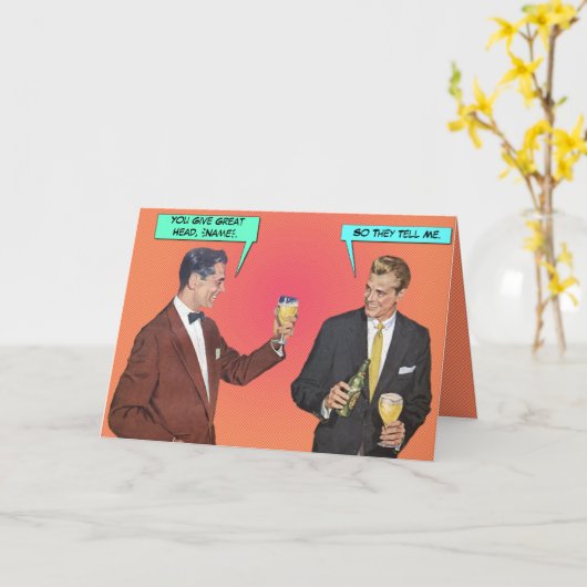 Carte Great Head [custom greeting card] (Fleur jaune)