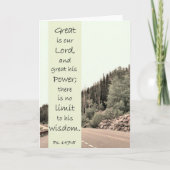 Carte Great is the Lord - Scripture Card (Devant)
