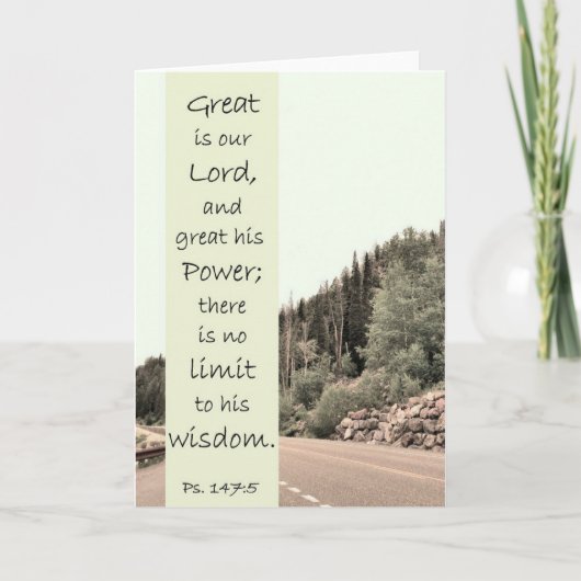 Carte Great is the Lord - Scripture Card (Devant)