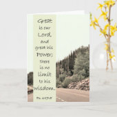 Carte Great is the Lord - Scripture Card (Fleur jaune)
