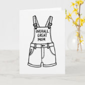 Carte Great Mom Shortalls Art Card (Fleur jaune)