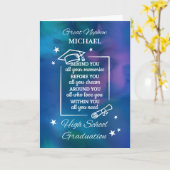 Carte Great Nephew Personnaliser l'enseignement secondai (Fleur jaune)