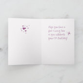 Carte Great Niece 15e anniversaire Chaussettes folles (Intérieur)