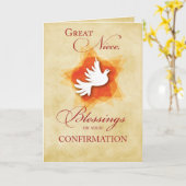 Carte Great Niece, Confirmation Félicitations Bénédictio (Fleur jaune)