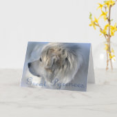 Carte Great Pyrenees (Fleur jaune)