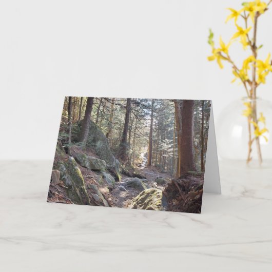 Carte Great Smoky Mountains À feuillage persistant Fores (Fleur jaune)