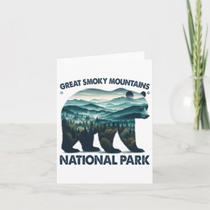 Carte Great Smoky Mountains Parc national Bear Randonnée
