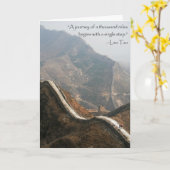 Carte Great Wall Bon Voyage (Fleur jaune)