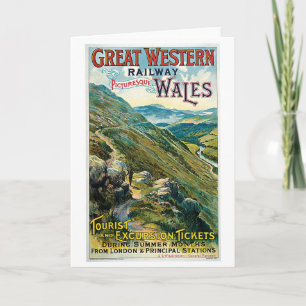 Carte Great Western Railway ~ Pays de Galles