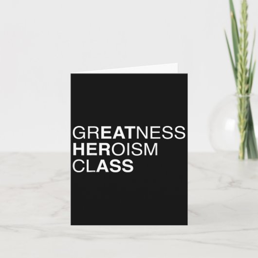 Carte Greatness Heroism Cl Eat Her As$ Funny Pun Sarcasm (Devant)