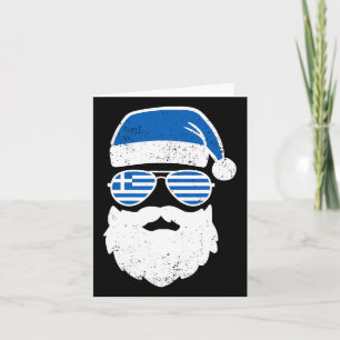 Carte Grec Pâques drôle Grèce Drapeau Sungles Garçons To