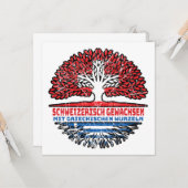 Carte Grèce Arbre grec suisse (Devant/Arrière en situation)