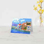 Carte Grèce magnifique  (Fleur jaune)