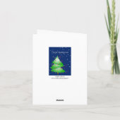 Carte grecque avec arbre de Noël (Dos)