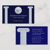 Carte grecque d'entreprise de construction de (Devant / Derrière)