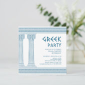 Carte Greek Retirement Party in blue (Debout devant)