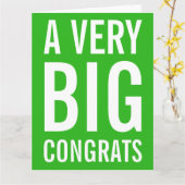 Carte Green A Very Big Fgrats (Fleur jaune)