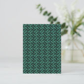 Carte Green and Black Sayagata Pattern (Debout devant)