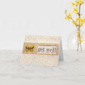 Carte Green and Yellow Butterfly (Fleur jaune)